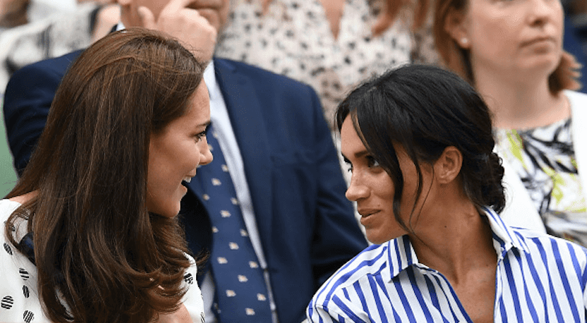 Meghan Markle had Kate in a fit of laughter at Wimbledon today and the pics are very cute