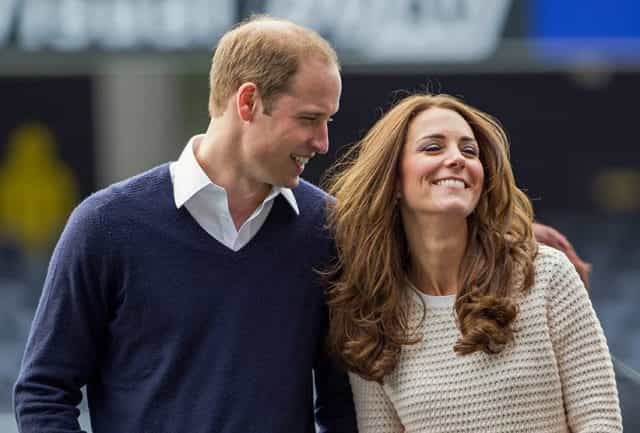 Kate Middleton and Prince William shared a very rare PDA moment at Kensington Palace