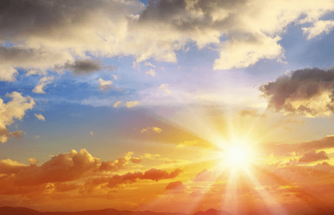 Met Éireann say that the weather is going to be warm and mostly dry today