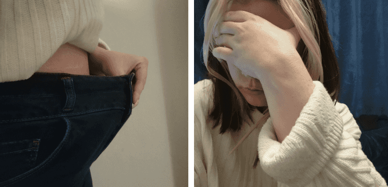 It’s hard being praised for losing weight, when it’s because of your mental health