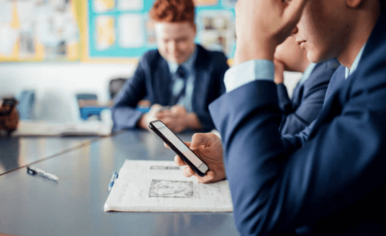 A school in Kerry has banned students from using phones outside of class times A school in Kerry has banned students from using phones outside of class times