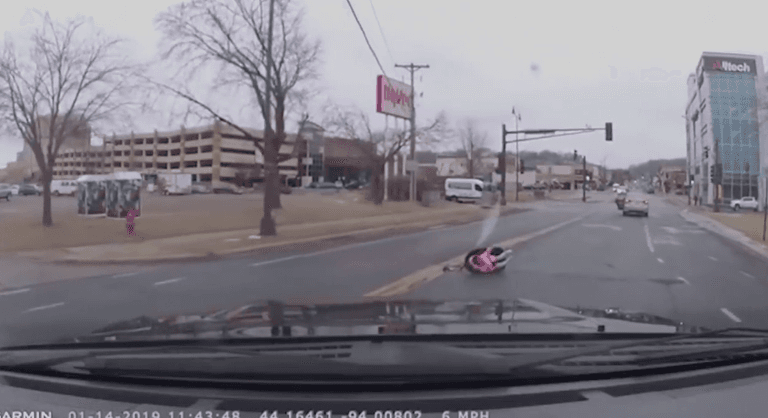 Terrifying footage shows car seat with two-year-old fall out of moving car on busy street Terrifying footage shows car seat with two-year-old fall out of moving car on busy street